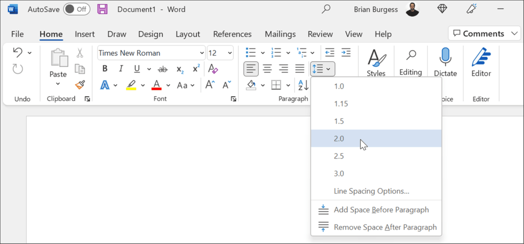 tarpai naudokite mla formatą programoje „Microsoft Word“.