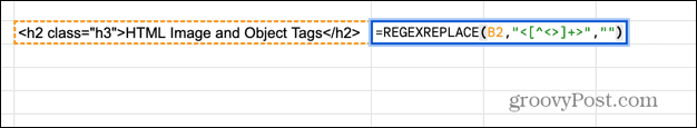 „Google“ lapų regexreplace formulė