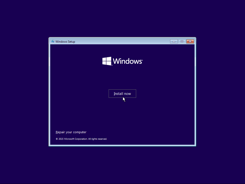 02 Įdiekite dabar „Windows 10 Clean Install“