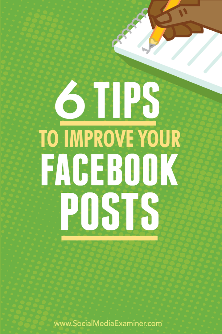 patarimai, kaip pagerinti savo „Facebook“ įrašus