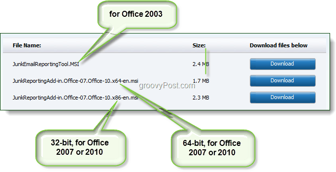 atsisiųskite nepageidaujamų el. pašto pranešimų teikimo įrankį „Office 2003“, „Office 2007“ ar „Office 2010“