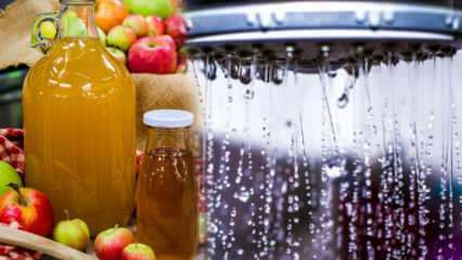 Kuo naudingi obuolių sidro acto sultys? Kas nutiks, jei į savo dušo vandenį įlašinsite obuolių sidro acto?
