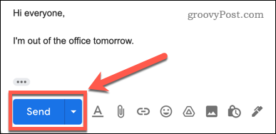 Siunčiamas Gmail el