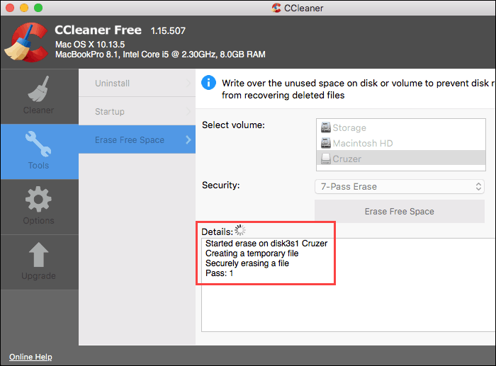 „CCleaner“ yra saugus trynimas