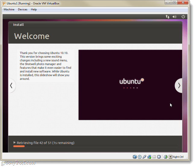 „ubuntu“ įdiegti pasveikinimo puslapį
