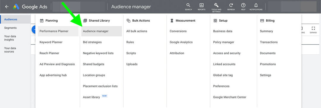 kas-yra-youtube-audience-targeting-google-ads-manager-example-1