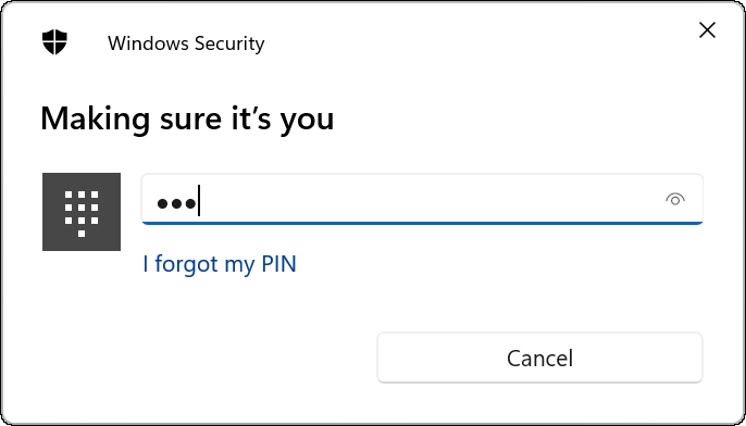 Prisijunkite naudodami PIN arba slaptažodį