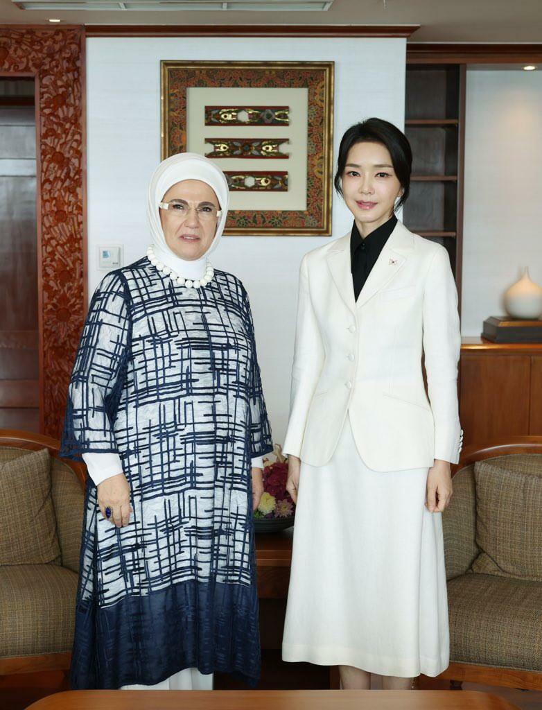 Emine Erdogan ir Keon-Hee Kim