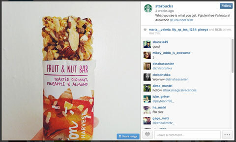 „starbucks“ instagram vaizdas su #glutenfree