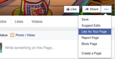 patinka „Facebook“ puslapiai kaip jūsų puslapis