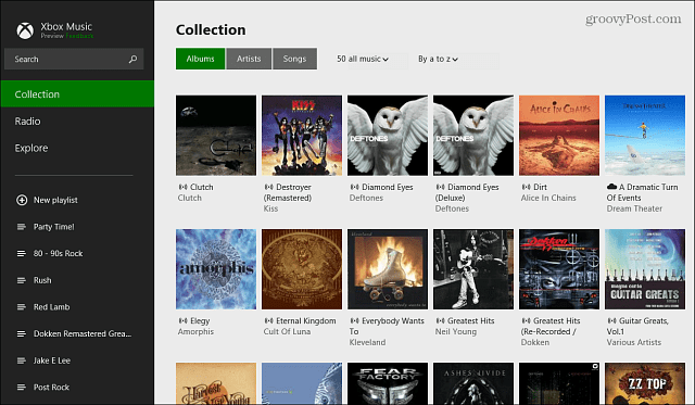 „Xbox“ muzikos programų albumų kolekcija