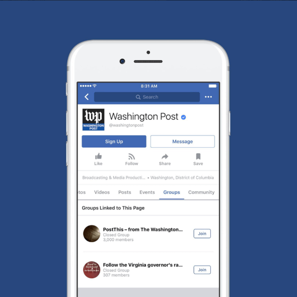 „Facebook“ paskelbė, kad „Groups for Pages“ dabar galima rasti visame pasaulyje.