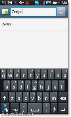 „Android“ rinkoje ieškokite „Zedge“