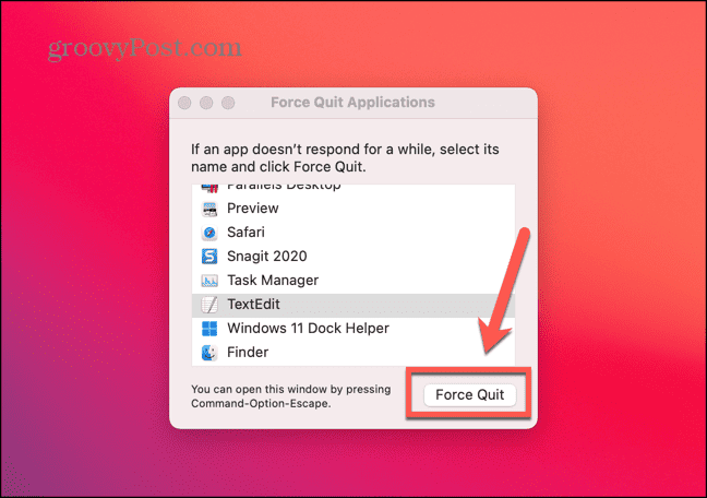 Mac priverstinio išjungimo mygtukas
