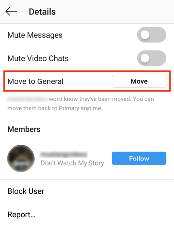 „Mange Messages“ „Instagram“ kūrėjų profilio tiesioginių pranešimų gautuosiuose, 1 žingsnis.