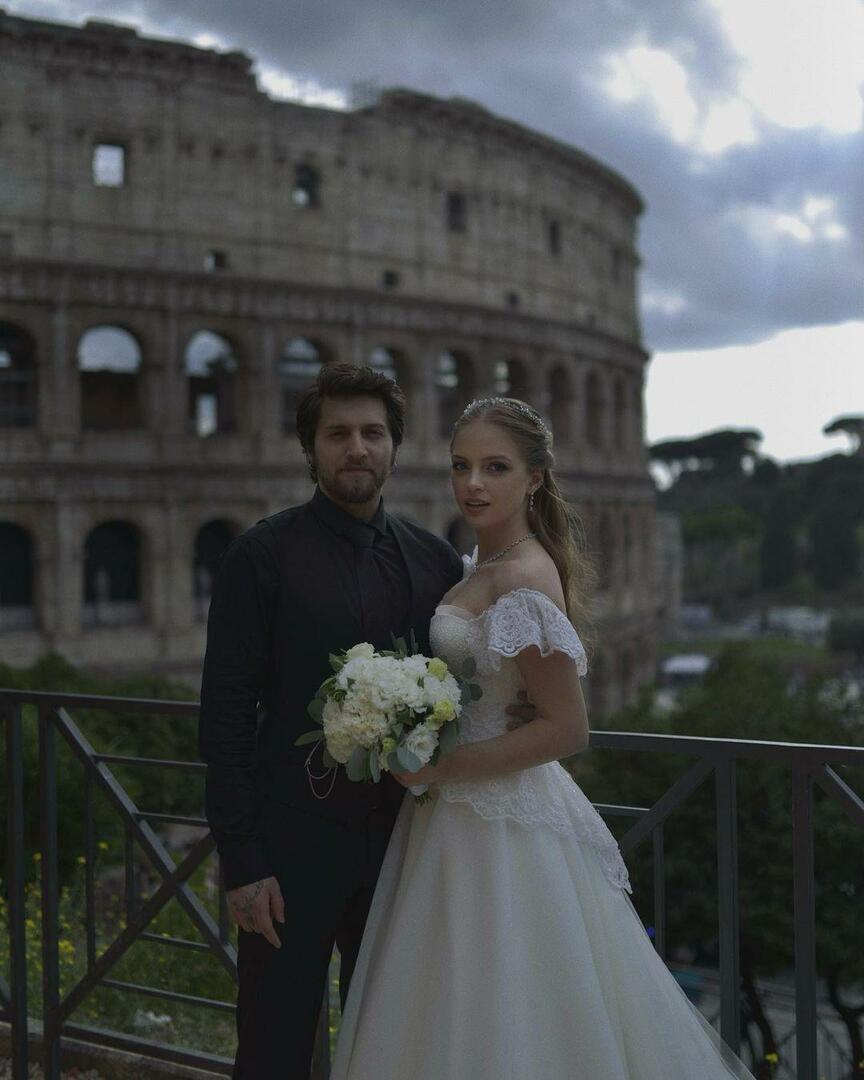 Garsios poros vestuvės vyko Romoje