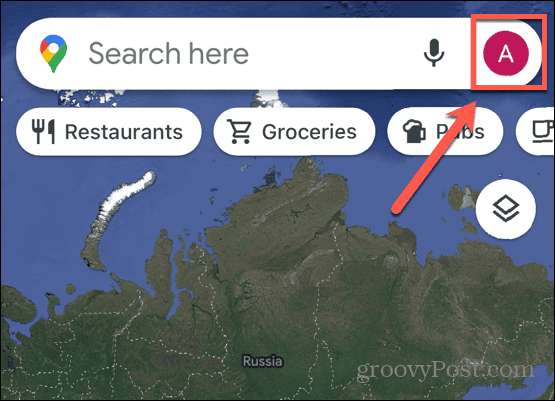 „Google“ žemėlapių profilio piktograma