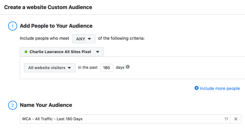 „Facebook“ svetainės pasirinktinės auditorijos sąranka parodomam skelbimui