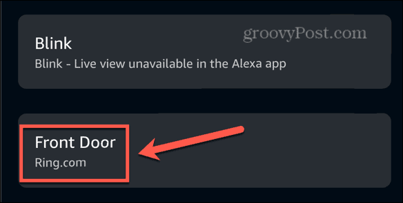 „Alexa App ring“ įrenginys