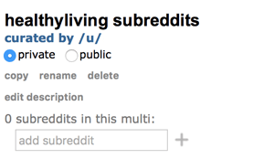 pridėti subbreddits į multireddit