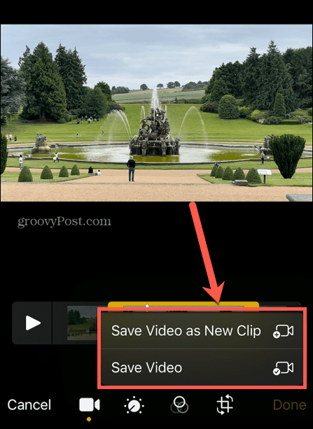 iphone išsaugoti vaizdo įrašą kaip naują klipą
