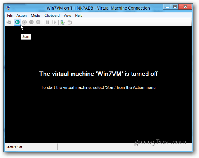 Sukurkite virtualią mašiną naudodami „Hyper-V“ sistemoje „Windows 8“