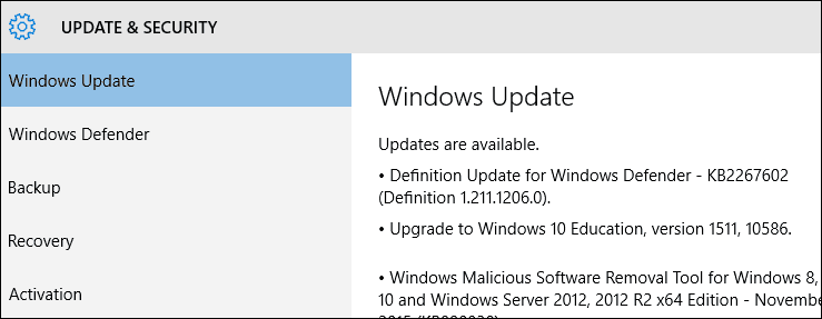 Priverskite „Windows 10“ naujinį pateikti lapkričio atnaujinimą