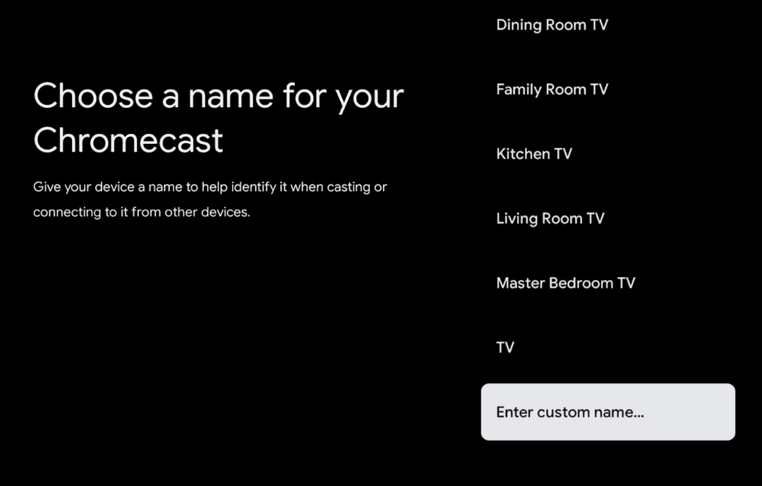 Kaip pervardyti „Chromecast“ naudojant „Google TV“