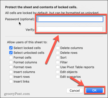 „Excel“ apsaugos slaptažodis