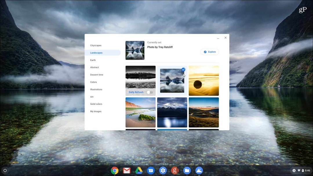 Kaip pakeisti darbalaukio foną „Google Chromebook“