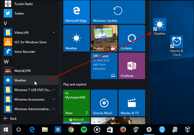 „Windows 10“ patarimas: sukurkite darbalaukio sparčiuosius klavišus „Universal Apps“