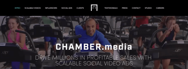 „Chamber Media“ kuria keičiamo dydžio socialinius vaizdo įrašų skelbimus.