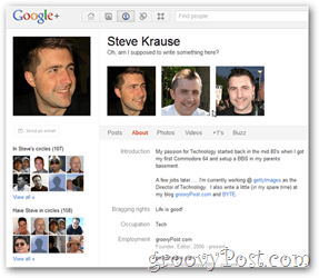 Steve krause google + profilis