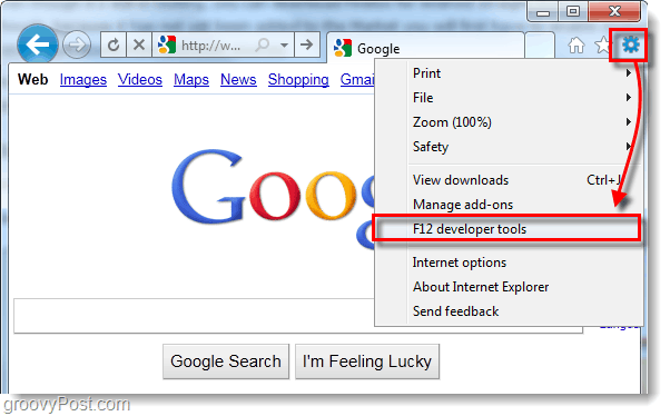 ie9 „Internet Explorer 9“ kūrėjo įrankiai
