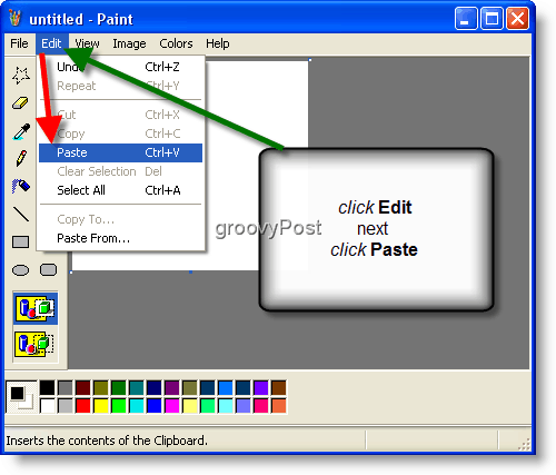 Nufotografuokite ekrano kopiją „Windows XP“