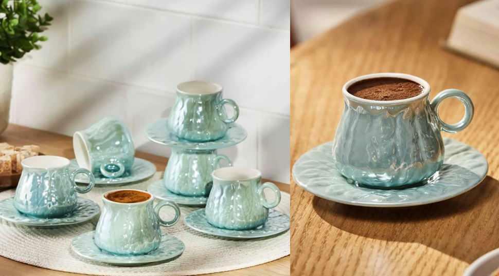Emsan Teşvikiye 12 dalių kavos puodelių rinkinys