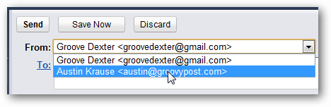 pasirinkti adresą gmail