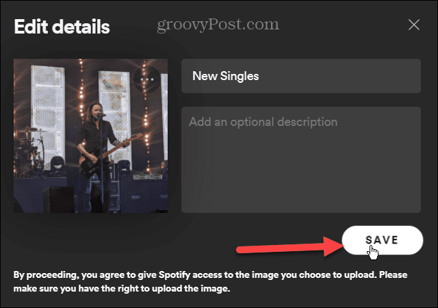 patikrinti grojaraščio paveikslėlį spotify