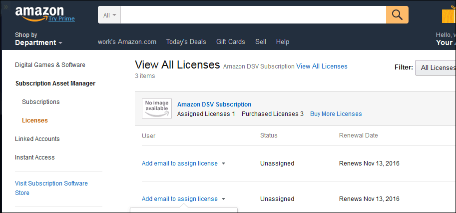 „Amazon Windows 10“ produkto raktas