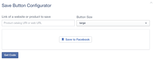 „facebook“ išsaugojimo mygtukas nustatytas į tuščią URL