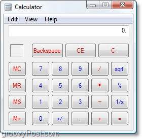 senas Windows Vista skaičiuoklė