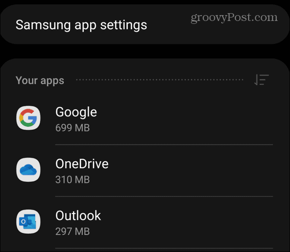Išvalykite „Android“ talpyklą