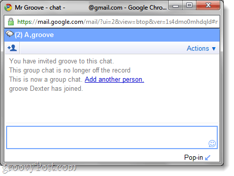 grupinis pokalbis „gmail“ pokalbyje