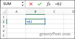 Tiesioginė žiedinė nuoroda programoje „Excel“.