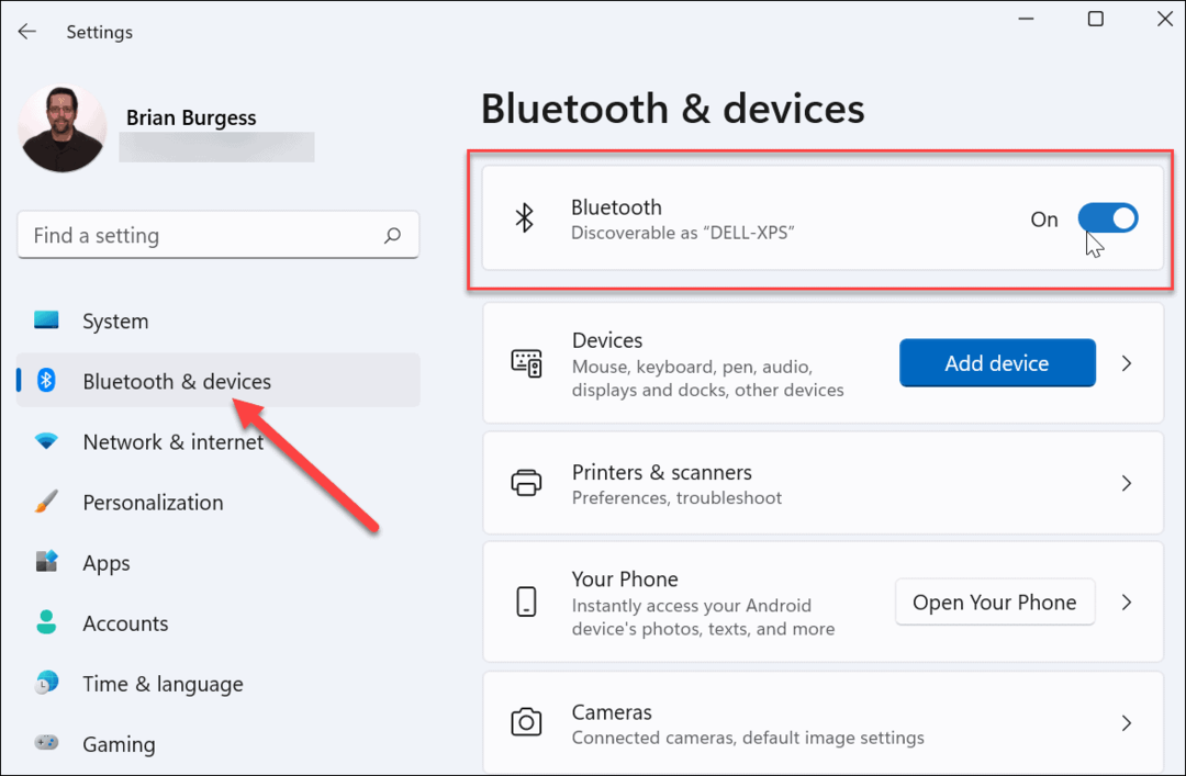 Kaip prijungti ir valdyti „Bluetooth“ įrenginius sistemoje „Windows 11“.