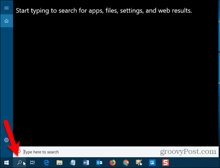„Windows Search“ užduočių juostoje pakeičia „Cortana“
