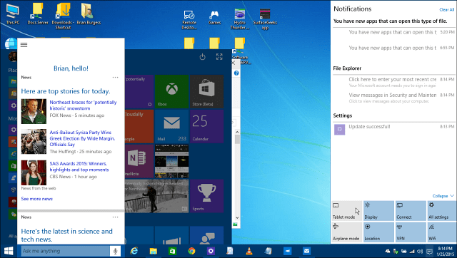 „Windows 10“ techninė peržiūra