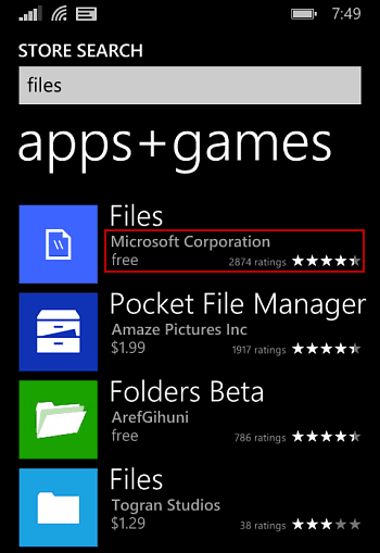 Failai „Windows Phone 8.1“
