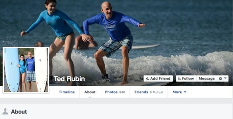 ted rubin apie puslapio facebook puslapį