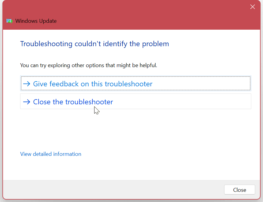 Nepakanka vietos diske Windows naujinimui 